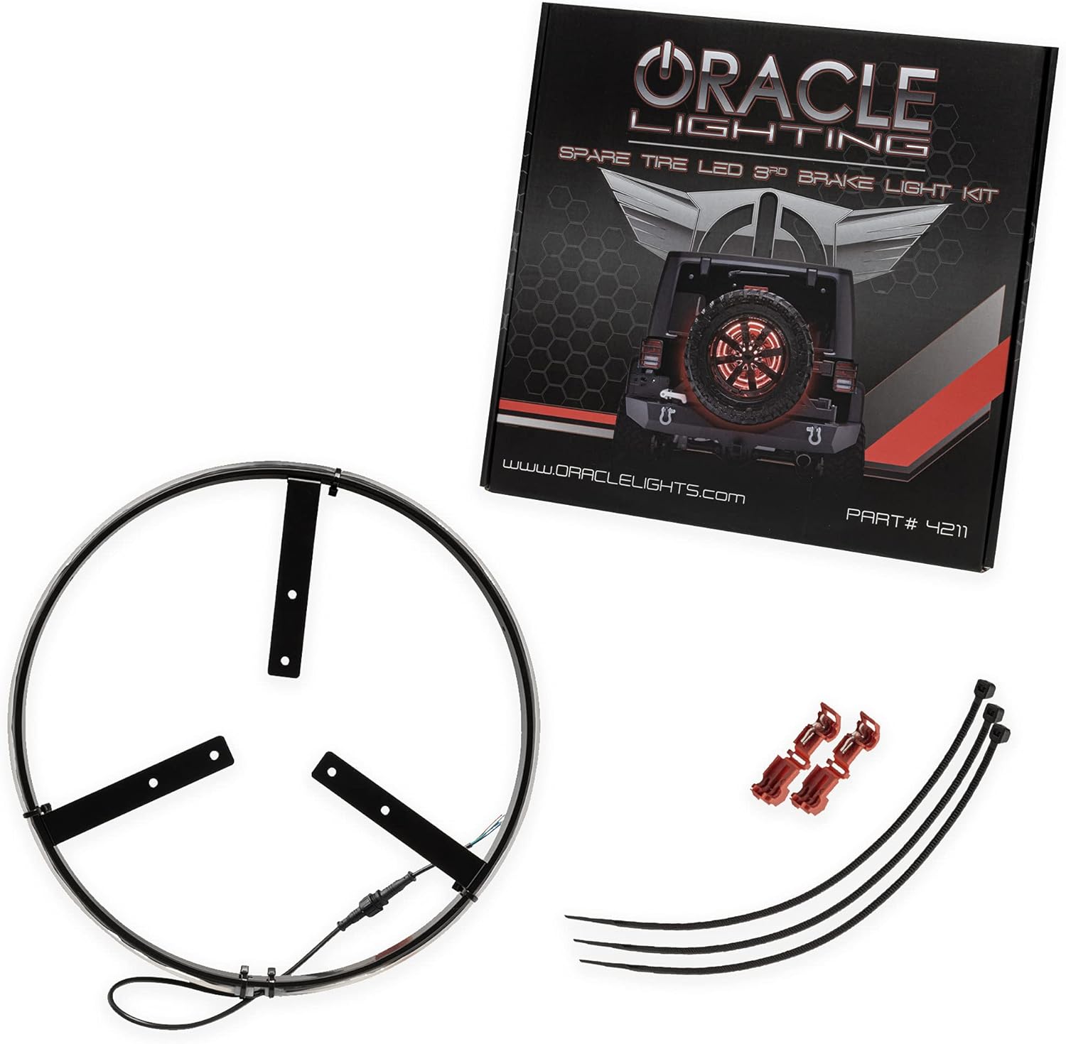 ORACLE LIGHTING ColorSHIFT LED Wheel Ring Tail Light &ndash; Illuminated Spare Tire Third Brake Light