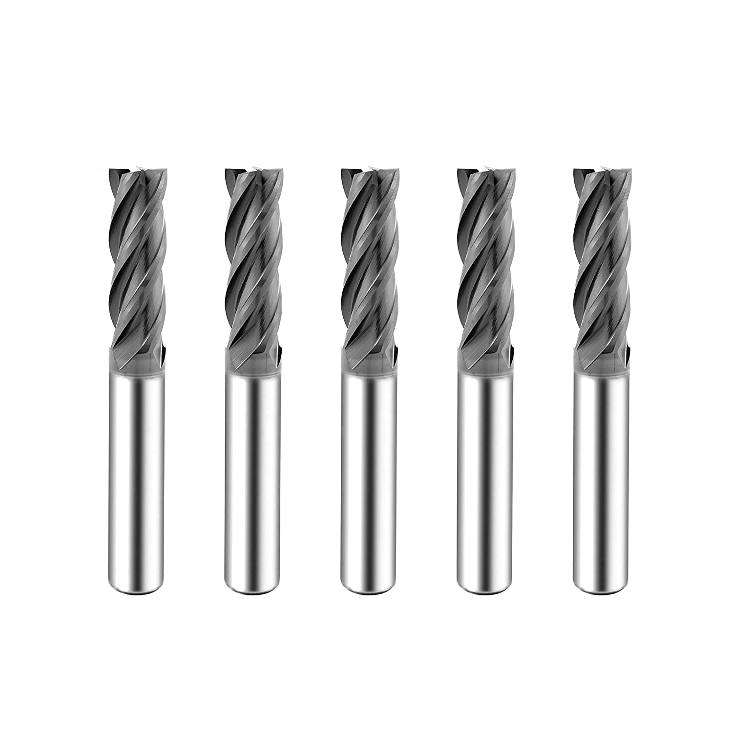 SPEED TIGER ISE Carbide Square End Mill - Micro Grain Carbide End Mill for Alloy Steels/Hardened Steels - 4 Flute - ISE1/4