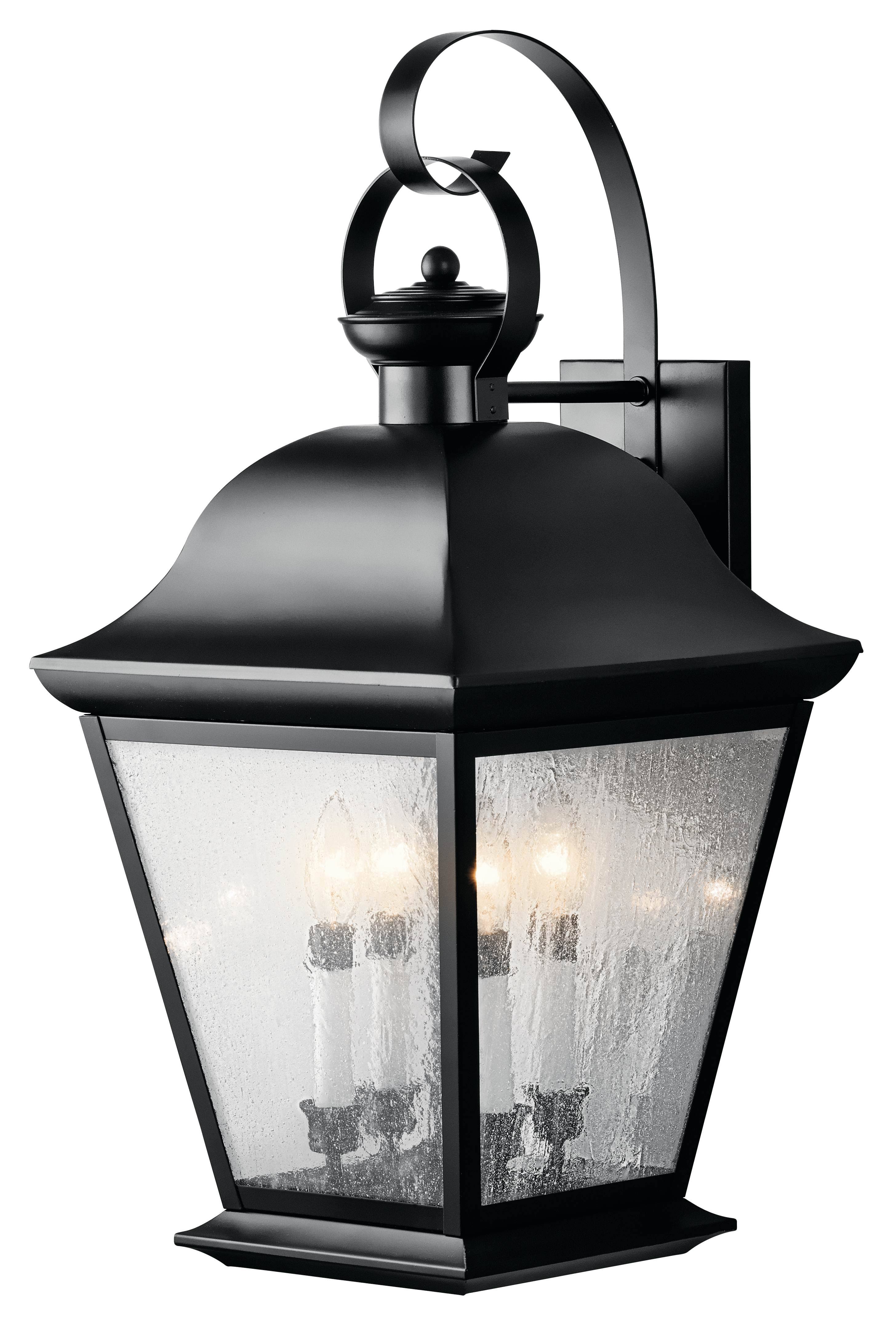 Kichler Mount Vernon 4-Light Outdoor Wall Black 9704BK