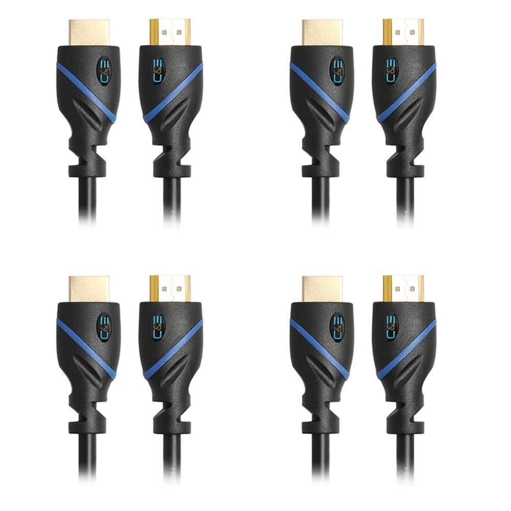 High-Speed HDMI Cable - 50 Feet, Supports Ethernet, 3D and Audio Return, UltraHD 4K Ready - Latest Specification Cable, 4-Pack C