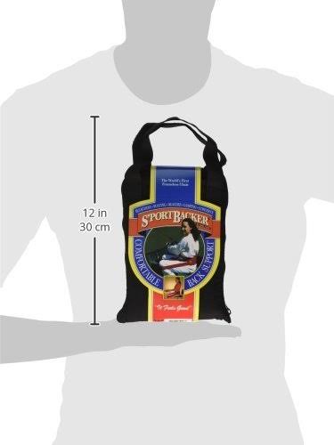 Nada Chair Sportbacker Portable Back Supporter for Seat Backs, Camping, Boating, Concerts - Convertible Pouch Bag (Black)