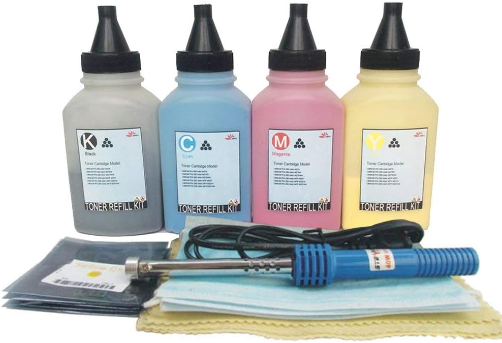 Misee Toner Refill kit Compatible for HP 410A 410X cf410A Used with Pro M452dw M452dn M452nw M477fnw M477fdn M477fdw M477 M452 4-Pack(with Tools) Pack of 2