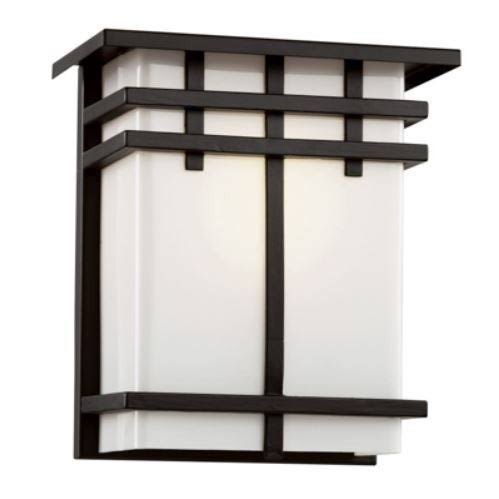 Trans Globe Lighting TGL 40203 Ventura 12 inch Wall Lantern, Black