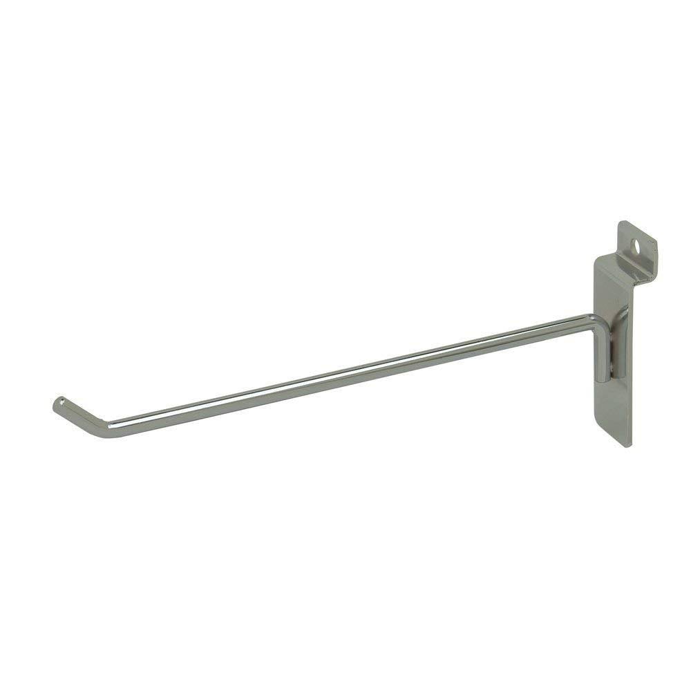 Econoco Deluxe Hook for Slat Wall, 8x22 Chrome (Pack of 96)