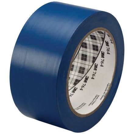 3M General Purpose Vinyl Tape 764 Blue 2x22 x 36 Yard Roll (6 Pack)