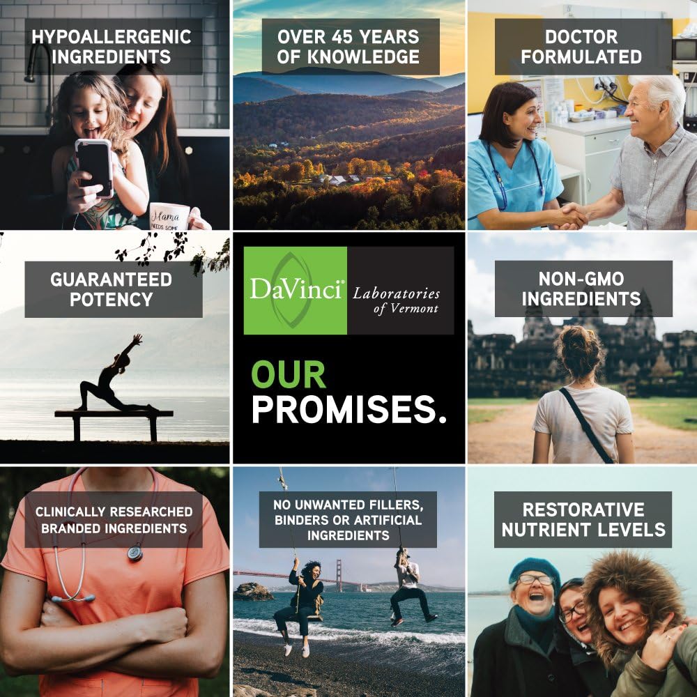 DaVinci Laboratories of Vermont Aller-DMG with Quercetin and Bromelain, Orange Cream, 120 Chewable Tablets - Histamine Blocker, Supports Respiratory, Nasal and Skin Health, Yellow (Pack of 1) Pack of 2