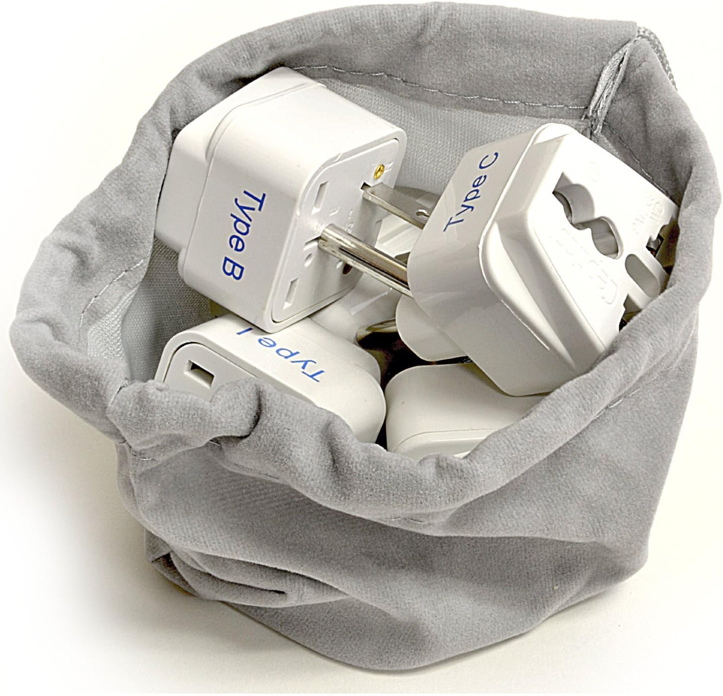 International Plug Adapter Kit, Ceptics World Safest Grounded 13 Adaptor Set Dual USB Ports - Travel Anywhere - Business Use - Perfect for Laptops, Cell Phones, Chargers - Surge Protection Pack of 2