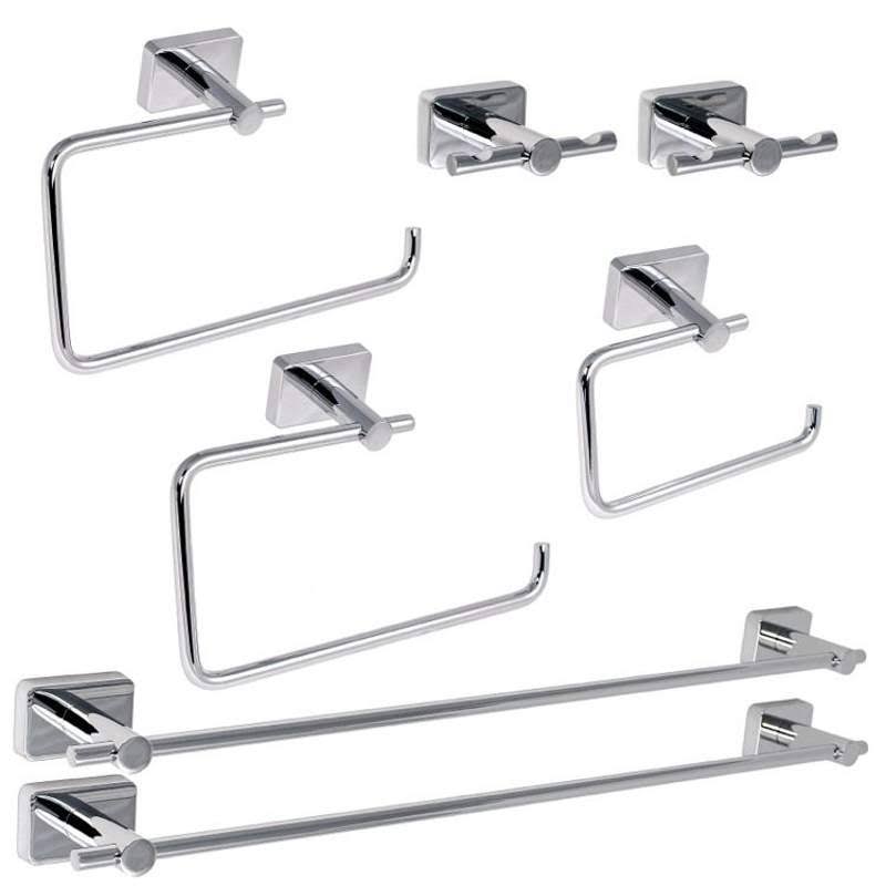 Gedy MIN1200 Minnesota Chrome Bathroom Accessory Set