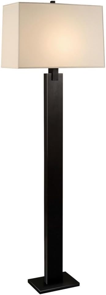 Sonneman 3306.51 Contemporary Modern One Light Floor Lamp from Monolith Collection in Black Finish, 10.00 inches