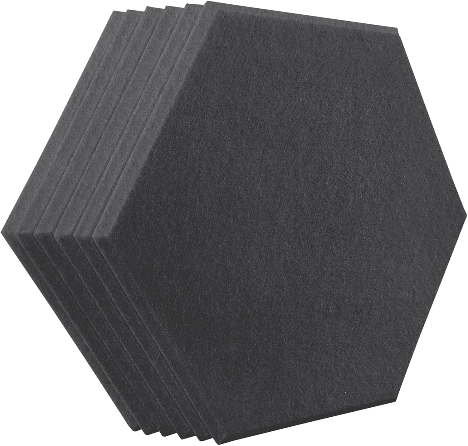 UMIACOUSTICS 6 Pack Acoustic Panels Decorative Sound Absorbing Panel for Walls, 14 X 13 X 0.4 Inches High Density Sound Proof Foam Panels Used in Home & Offices 12 Pack (Gray)