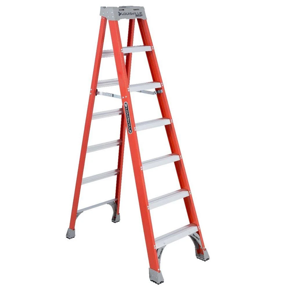 Louisville Ladder - FS1507 - 7 ft 300 lb Load Capacity Fiberglass Stepladder