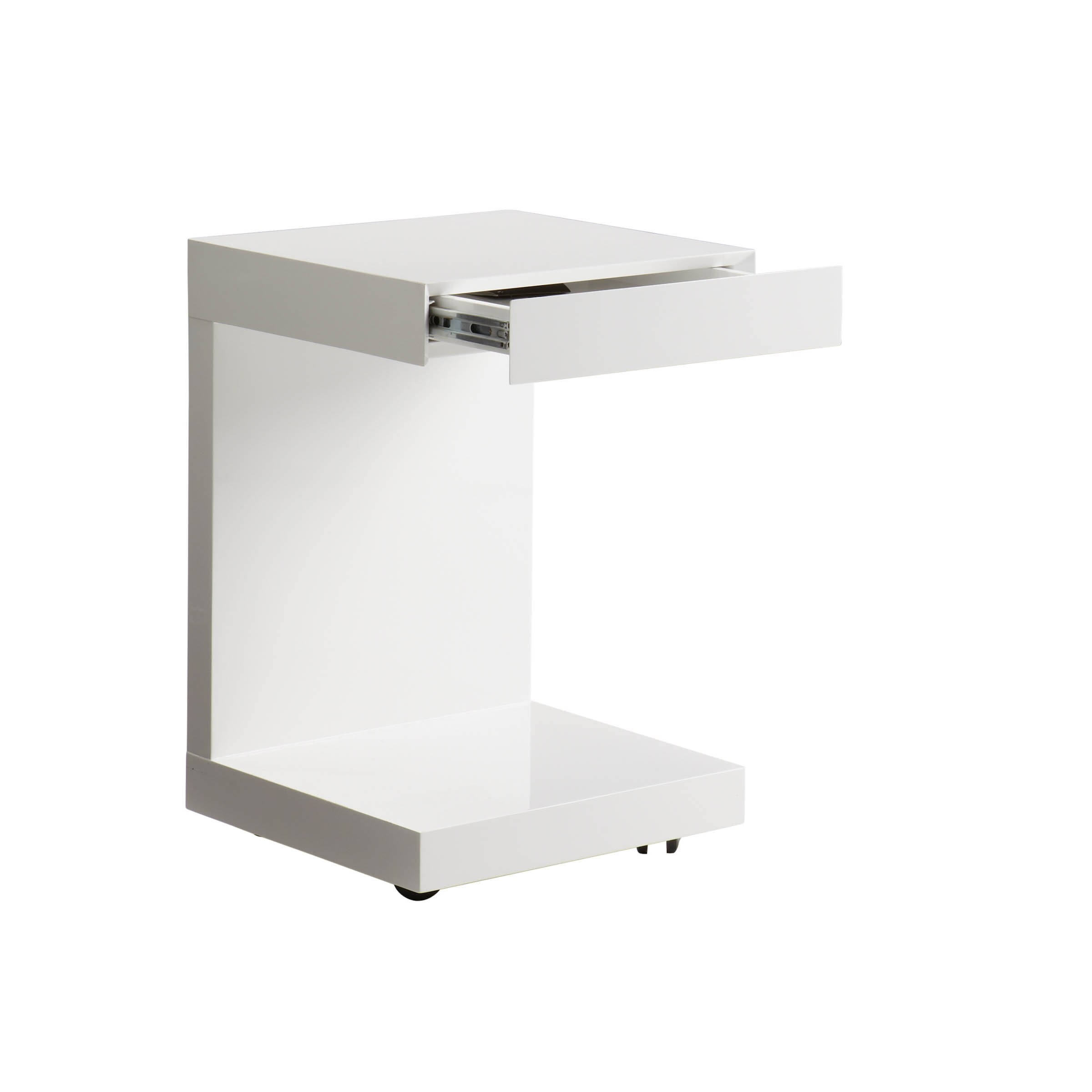 Sunpan Modern Bachelor TV Table, White
