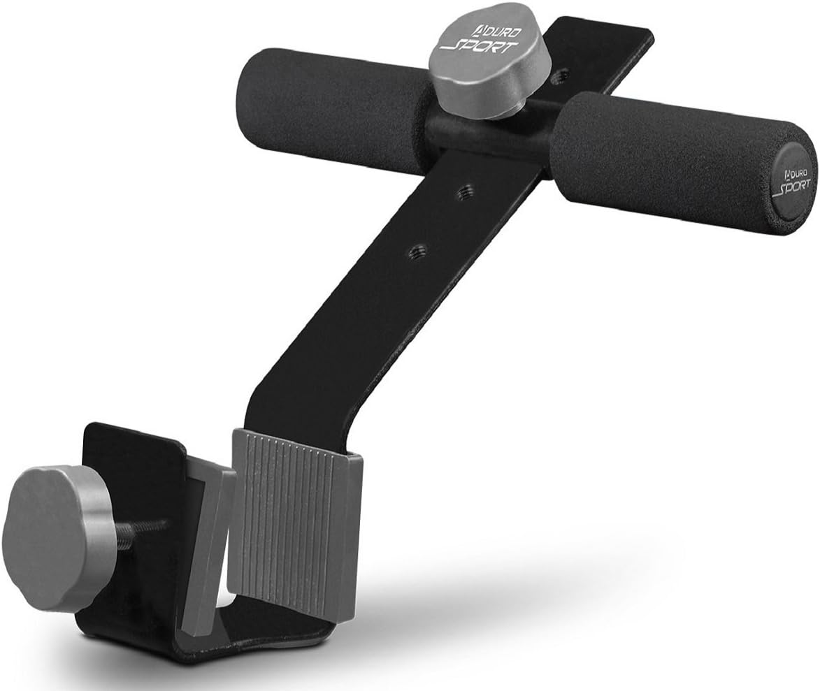 Aduro Sport Doorway Sit-Up Exercise Bar, Adjustable Reinforced Steel with Padded Ankle Bar, Perfect for Home Work or Travel - Fits Any Door Pack of 2