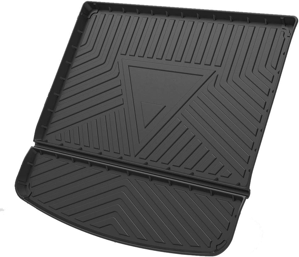 Cqlights Edge All Weather Cargo Liner for Ford Edge 2015-2019 2020 Cargo Cover Mat Trunk Tray Floor Protector Waterproof Rubber Mat Pack of 2