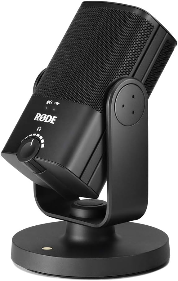 Rode NT-USB-Mini USB Microphone with Detachable Magnetic Stand, Built-in Pop Filter and Headphone Amplifier