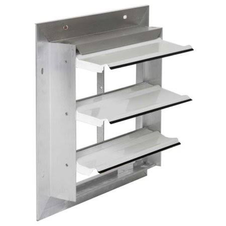 Dayton 4c555 10x22 Backdraft Damper/Wall SHUTTER, 10-1/2x22x10-1/2x22 Opening
