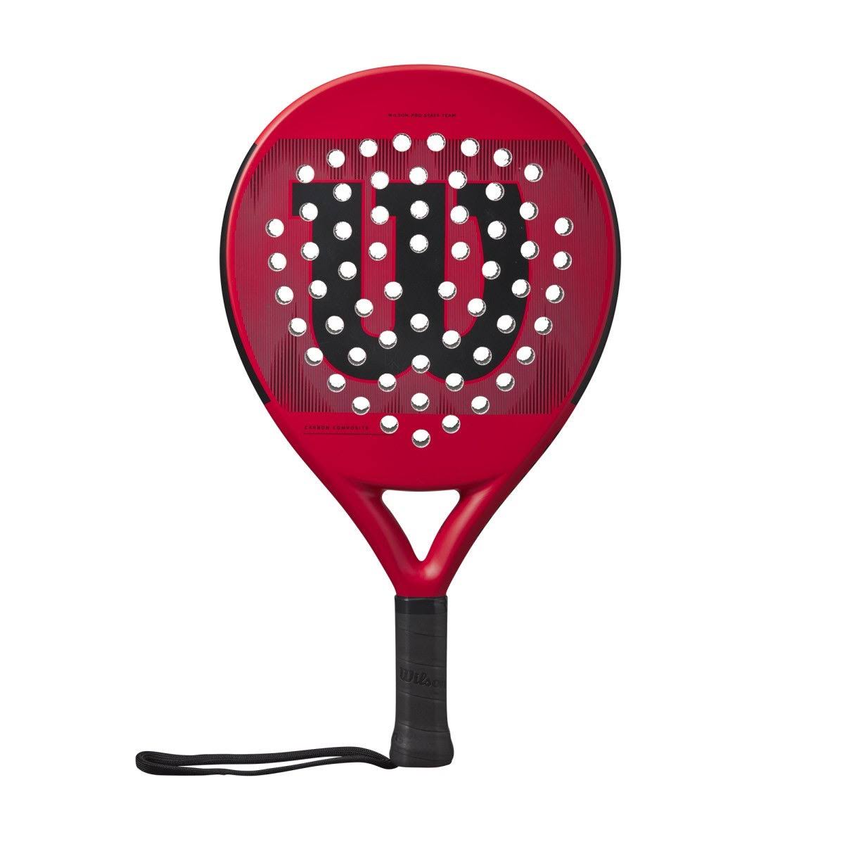 Wilson Pro Staff Team Padel Paddle in Red / Black