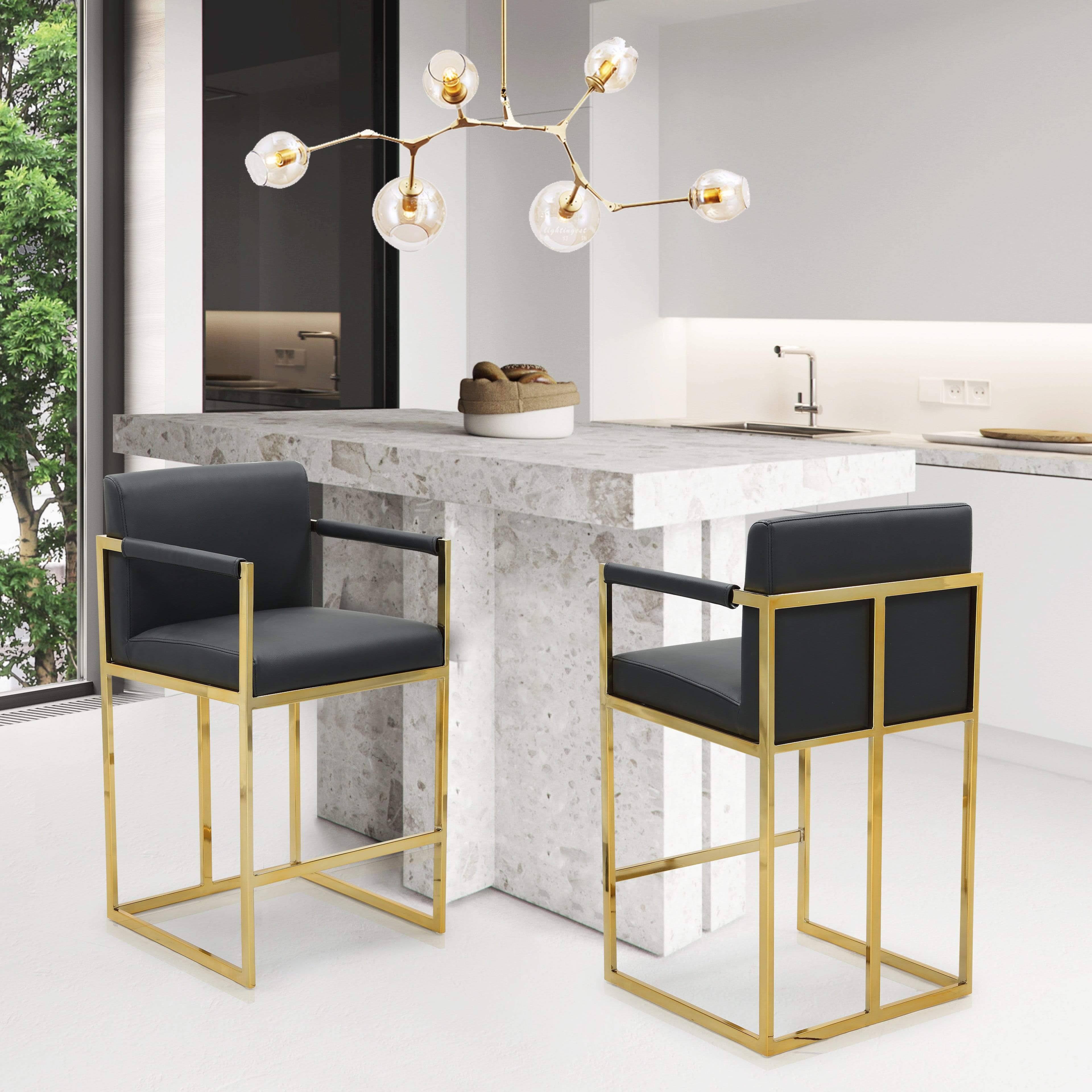 Chic Home Black Quest Counter Stool