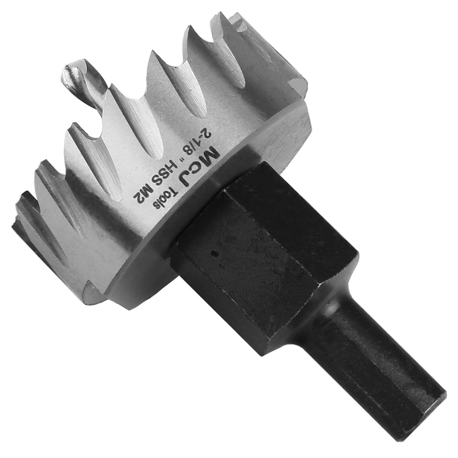 McJ Tools 2-1/8 Inch HSS M2 Drill Bit Hole Saw for Metal, Steel, Iron, Alloy, Ideal for Electricians, Plumbers, DIYs, Metal Professionals Pack of 2