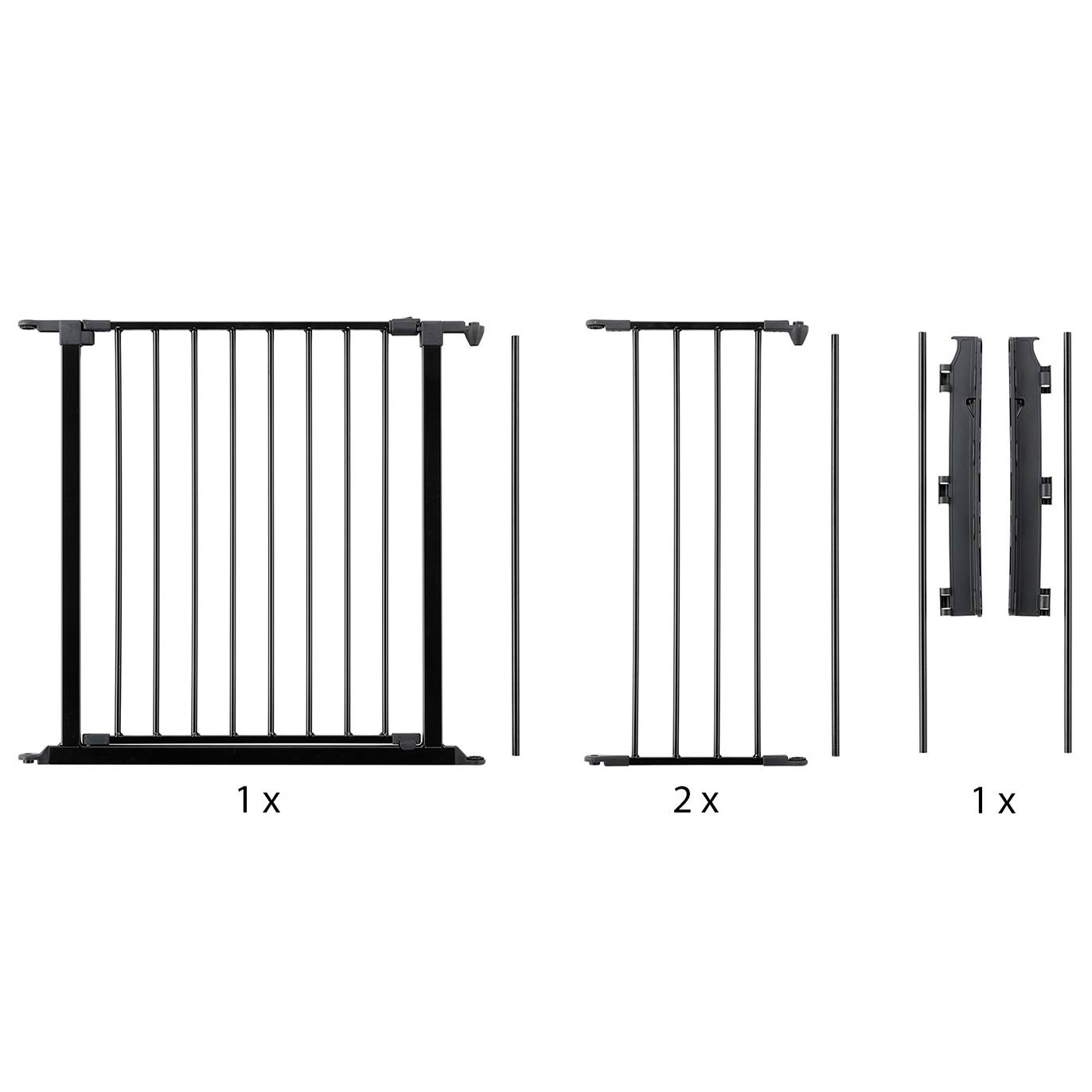 BabyDan Flex Gate Medium 35.4 inch - 57.5 inch - Black
