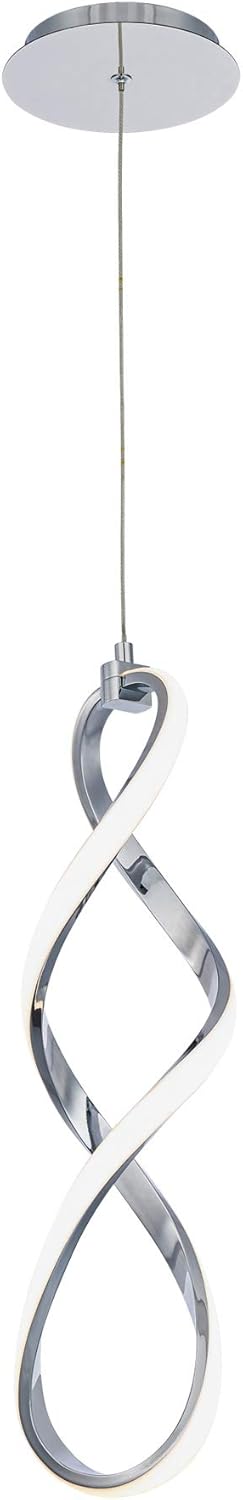 Interlace 21in LED Pendant 3000K in Chrome