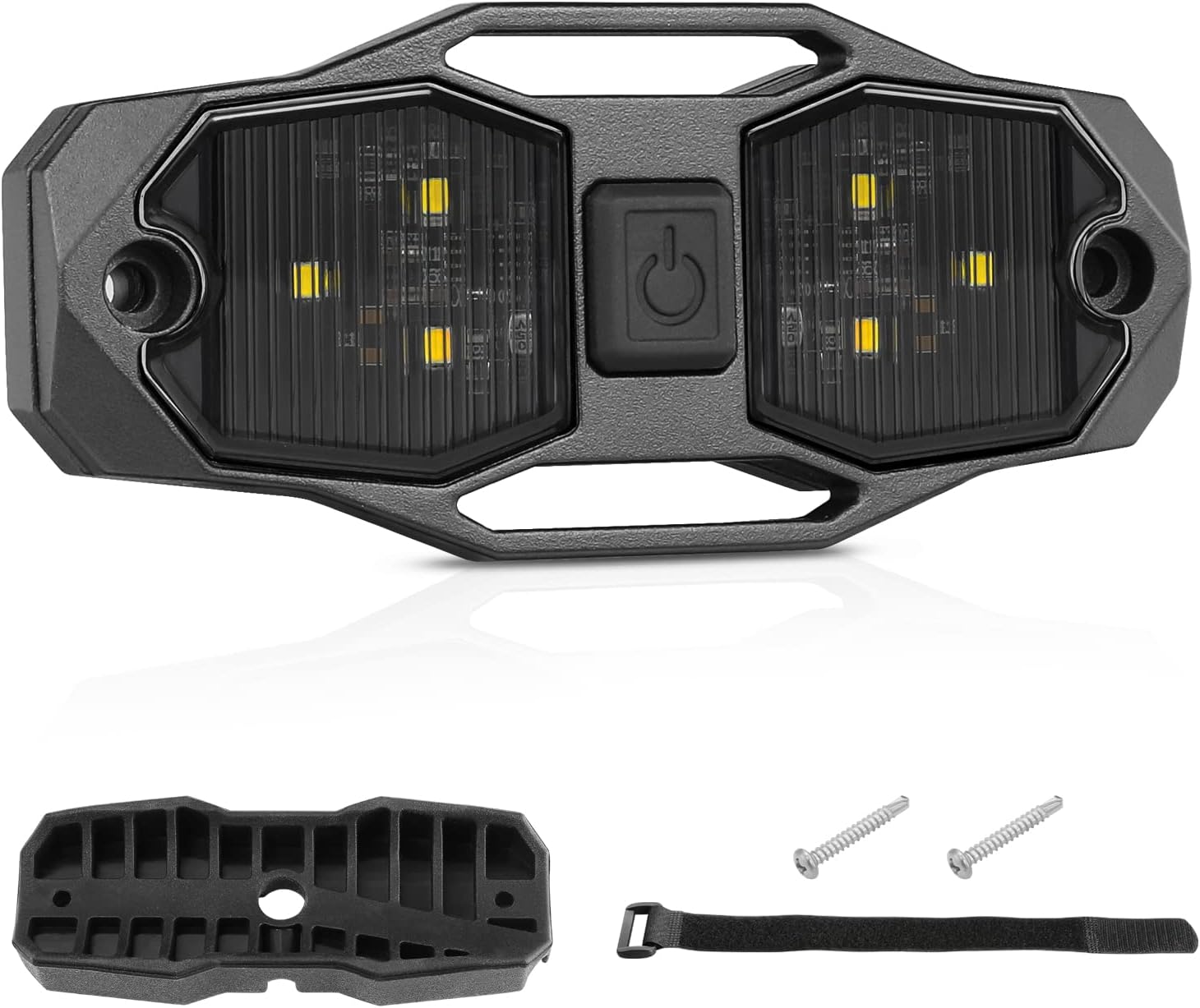 ACEC SHOP UTV Dome Light w/Switch Universal Roll Bar Dome Light Utility Roll Bar Mount LED Interior Light Roll Cage Light Courtesy Light for UTV ATV RZR Polaris Ranger Off-Road Truck - White/Red