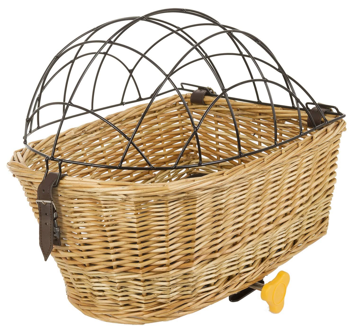 M-Wave Wicker Pet Carrier for Rear Rack - 431605