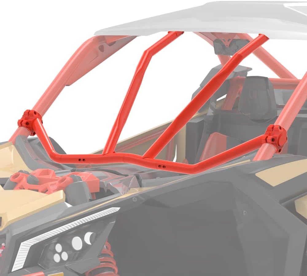 ELITEWILL X3 Front Intrusion Bar OEM Style with Red Powder Coating Fit for 2017-2021 Can Am Maverick X3 Replaces OEM #715002889