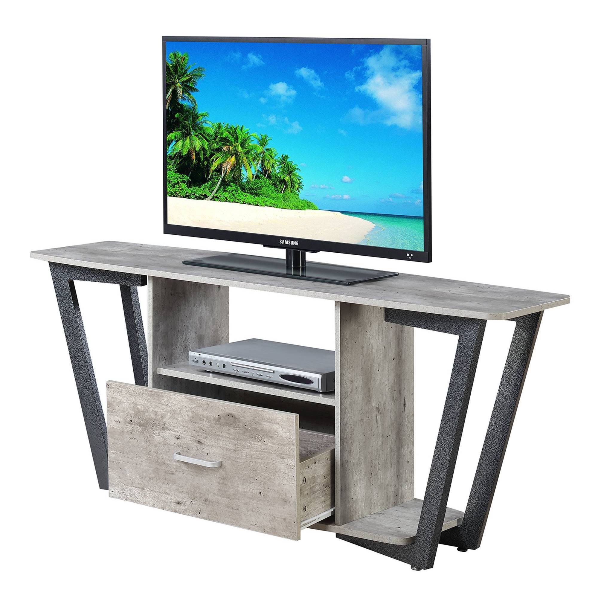 Breighton Home 00095285219711 Graystone 60 TV Stand Gray/Black Johar