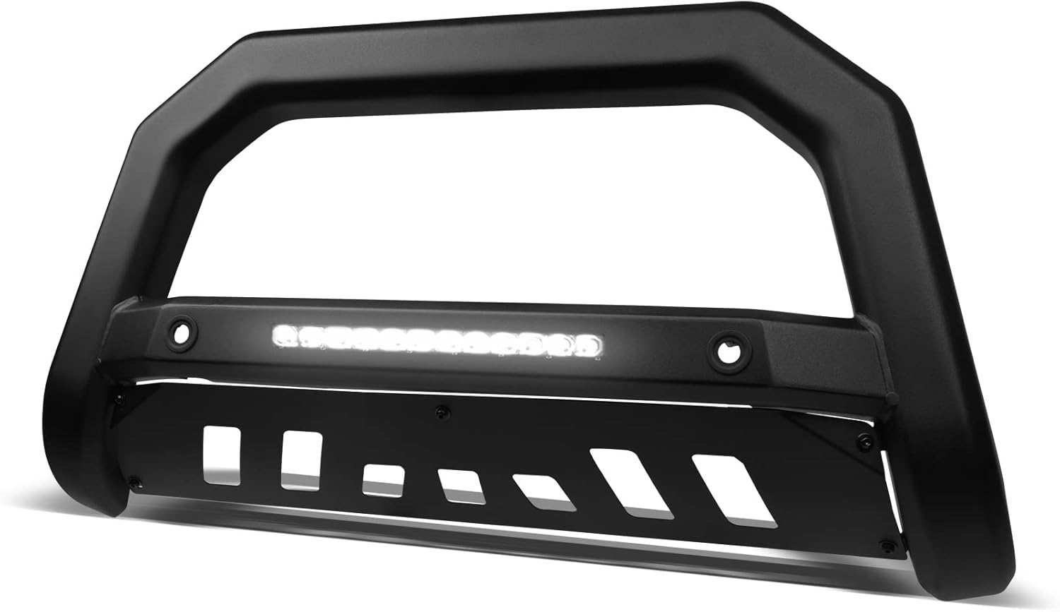 Armordillo USA 8705490 Art Series LED Bull Bar Compatible with Parking Sensor - Matte Black Fits 2019-2021 Ford Ranger