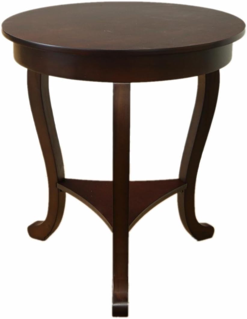 Frenchi Home Furnishing Round Accent Table, 18-Inch Pack of 2