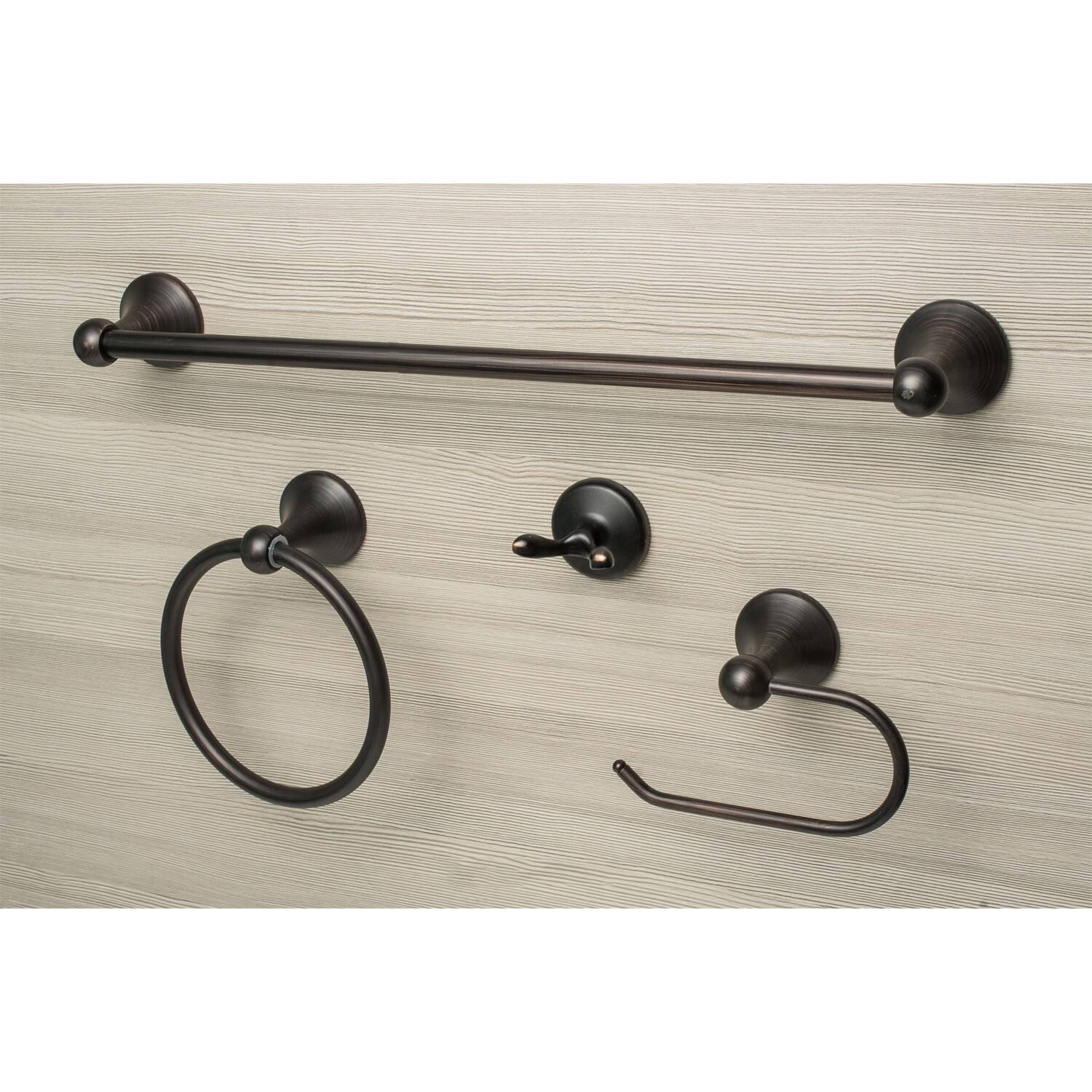 Sure-Loc Square 4-Piece Bathroom Accessory Set