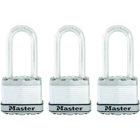 Master Lock M1xtrilh Magnum 1-3/4 inch Long Shackle Laminated Padlock 3 Pack