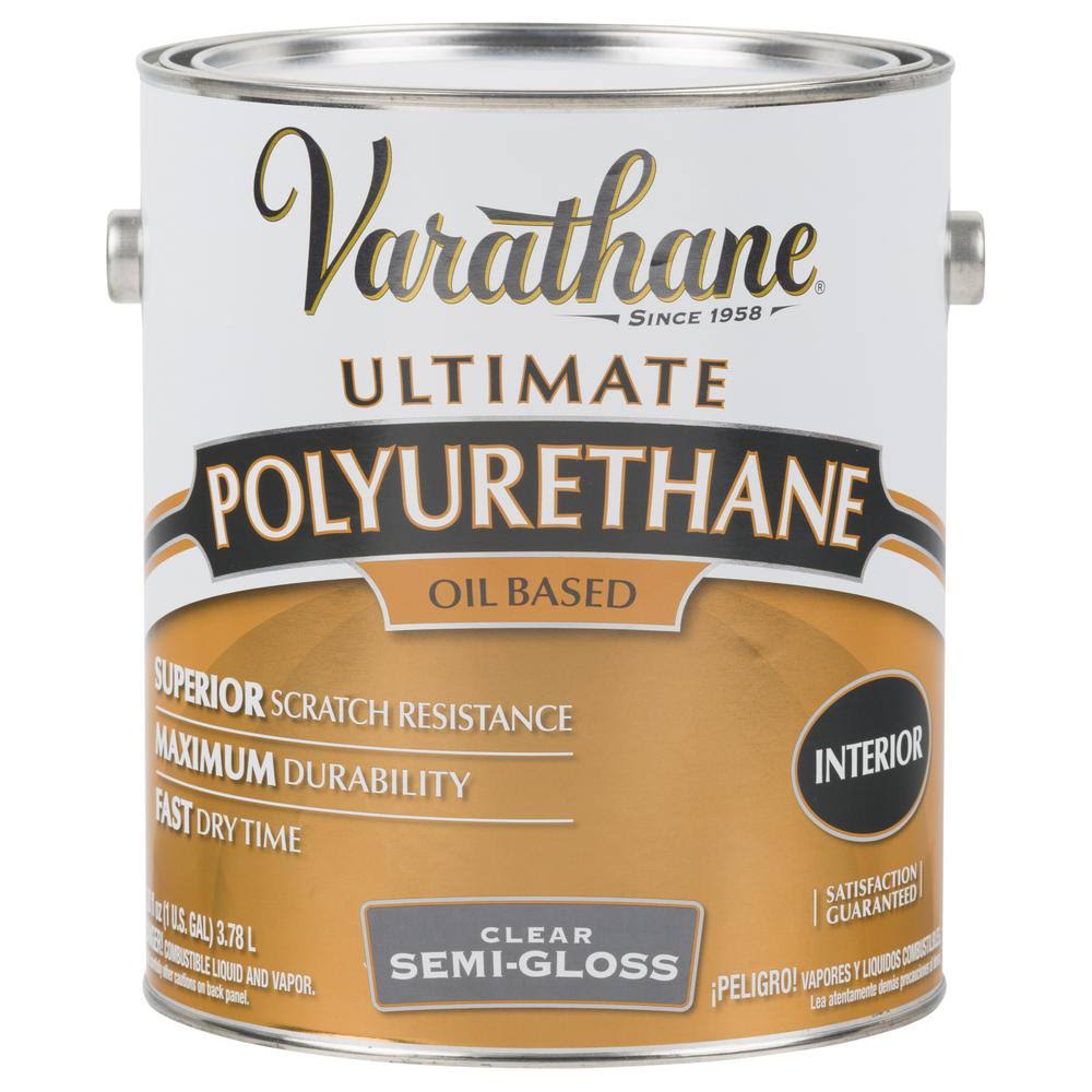 Varathane 1 gal. Clear Semi-Gloss Oil-Based Interior Polyurethane (2-Pack)