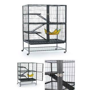 Prevue Pet Products Cage Ferret Large Pet House Chinchilla Rabbit Hamster Guinea Pig Wire Spacing US
