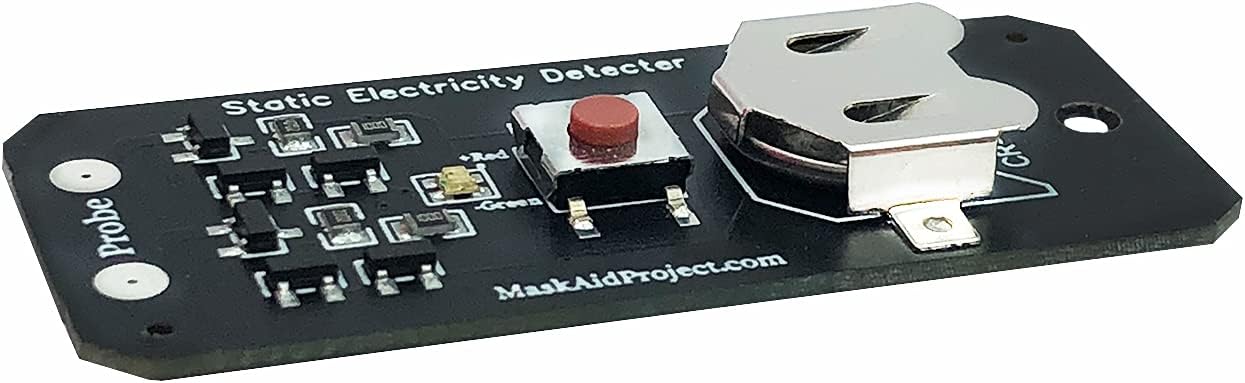 LFHUKEJI Car Body Metal Chemical Fiber Products Surface Static Electricity Detector,Portable Static Electricity Test Card,Mask Quality Test Detector