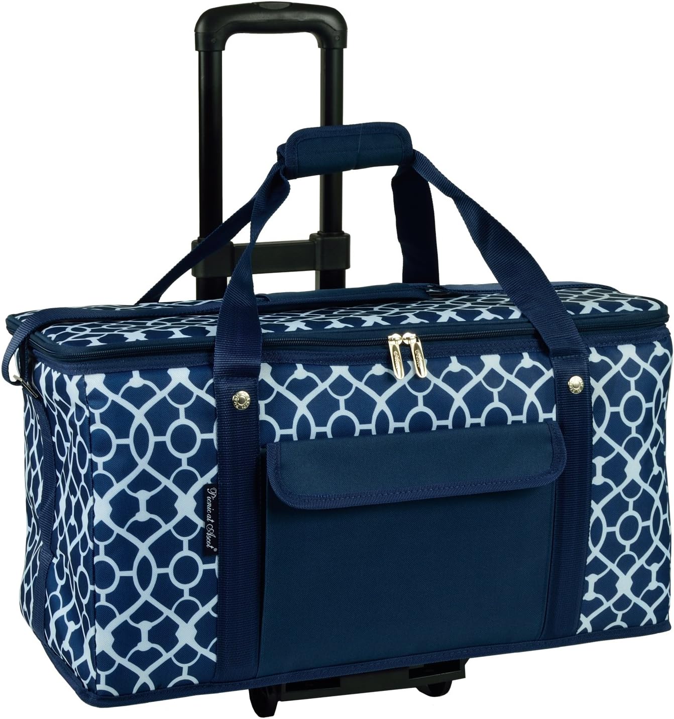 Picnic at Ascot Travel Cooler with Wheels- 64 Can Capacity- Collapsible Leakproof Cooler- Designed & Quality Approved in the USA