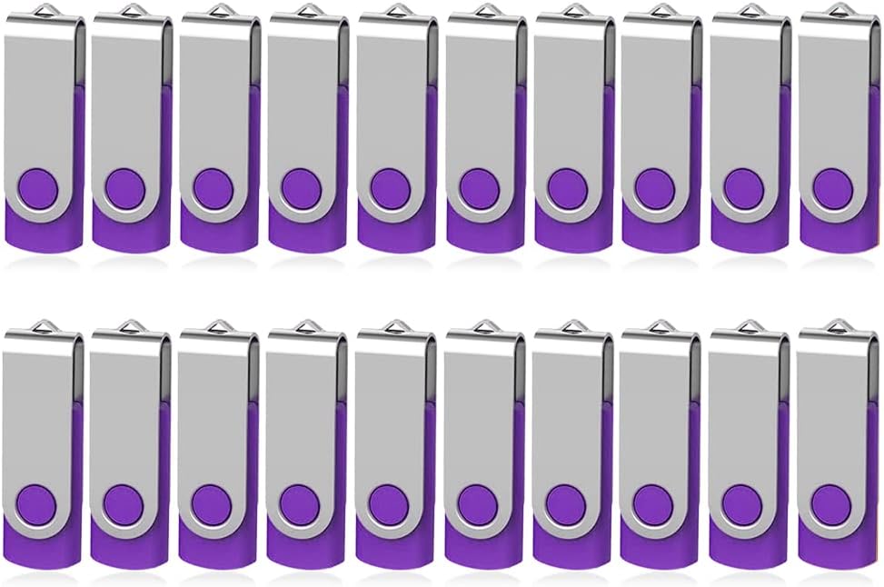 AreTop 32GB Flash Drive 10 Pack, USB 2.0 32GB Pendrive Memory Stick 32GB Thumb Drives(10 Pack 32GB, 10 Mix-Colors) Pack of 2