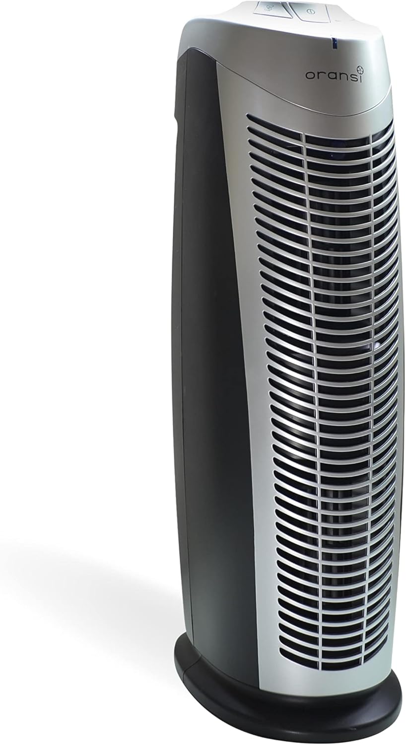 Oransi Air Purifier for Home, Bedroom, Office 400 Sq Ft Coverage HEPA UV Filter Removes 99%+, Cleans air of Allergies Dust Pollen Mold Pet Dander Bacteria Smoke Odors, 10-Year Warranty | Finn