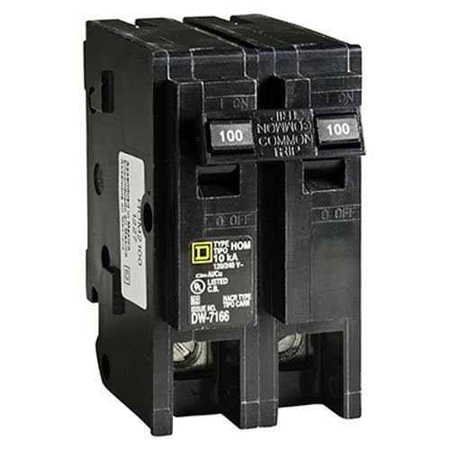 Square D by Schneider Electric Hom2100cp Homeline 100-Amp Two-Pole Circuit Breaker (Pack of 1)