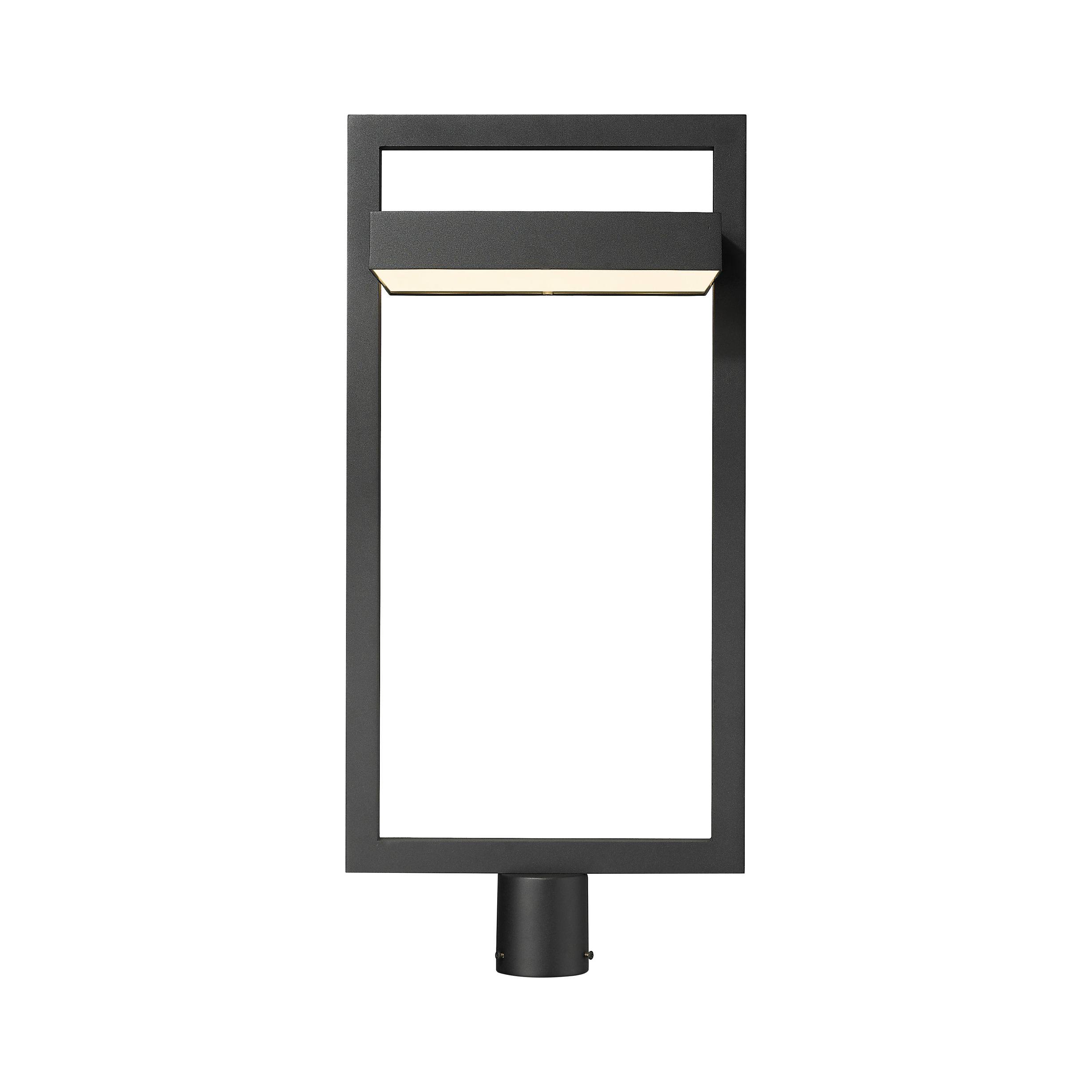Z Lite 1 Light Outdoor Post Mount Fixture 566PHXLR BK LED (Black)