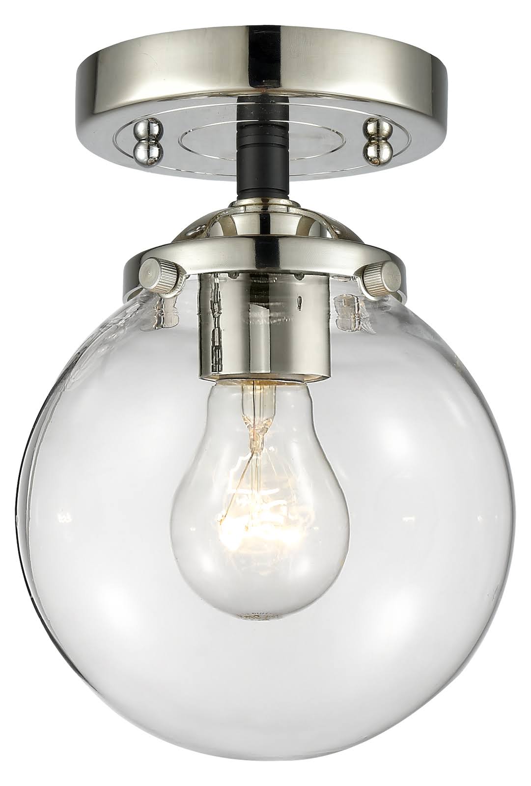 Innovations 284-1C-BPN-G202-6-LED 1 Light Vintage Dimmable LED Beacon 6 inch Semi-Flush Mount
