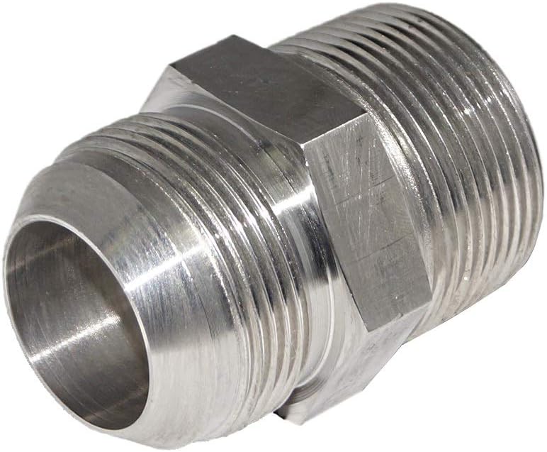 RFS Stainless Steel JIC Flared Tube Fitting, Straight, 3/8