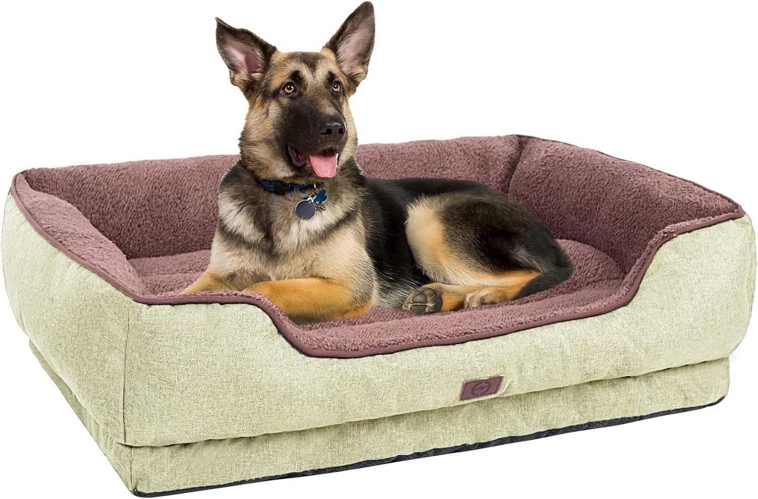CLOUDZONE Large Dog Bed, Dog Beds for Medium Dogs Machine Washable Rectangle Breathable Dog Sofa with Nonskid Bottom Pet Bed for Medium and Large Dogs or Multiple