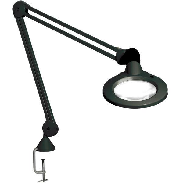 KFM Led-esd Magnifier-45in Arm-5.0D 2.25x-Clamp-Black