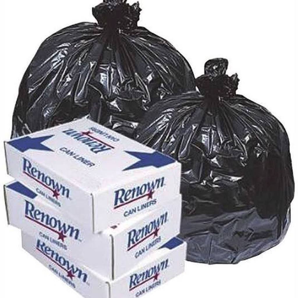 Renown Can Liner 40x46 45Gl 1.2mil Black 20/Rl 5RL/CS