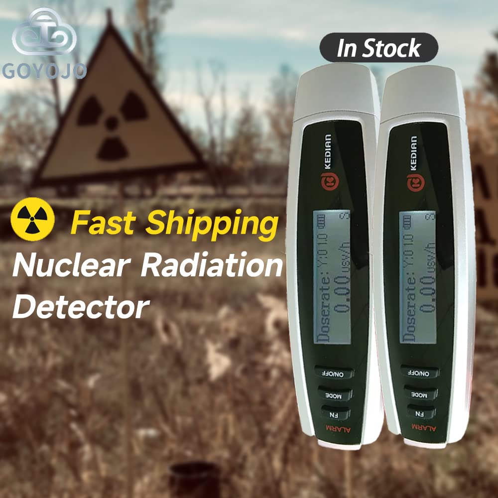 Geiger Counter Nuclear Radiation Detector Meter, X, &beta; and &gamma; Rays Tester Dosimeter Monitor for Home with Battery, Dosage Alarm Device and Storage Functions, Hand-Held Radioactive Detector 0.01&mu;Sv /h