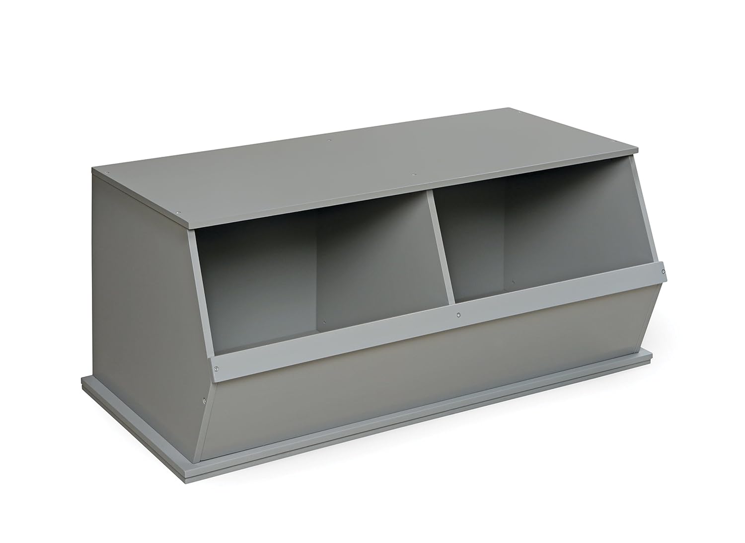 Stackable 2 Bin Open Storage Toy Organizing Cubby