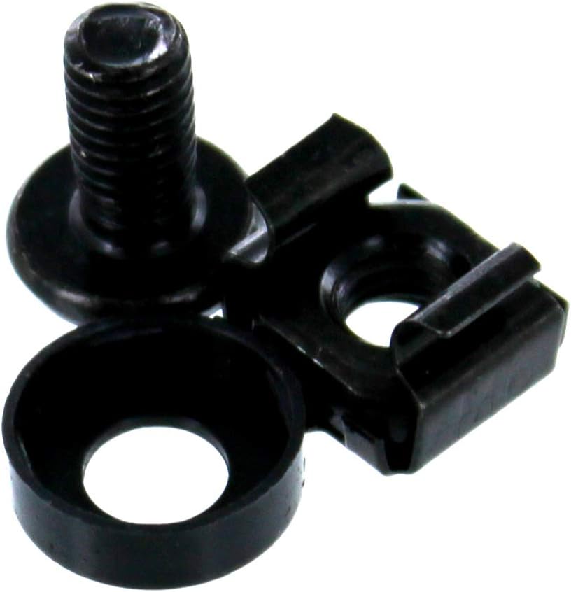 NavePoint 500 Pack Lot - M6 Rack Mount Cage Nuts and Screws w/Washers - Square Clips Server