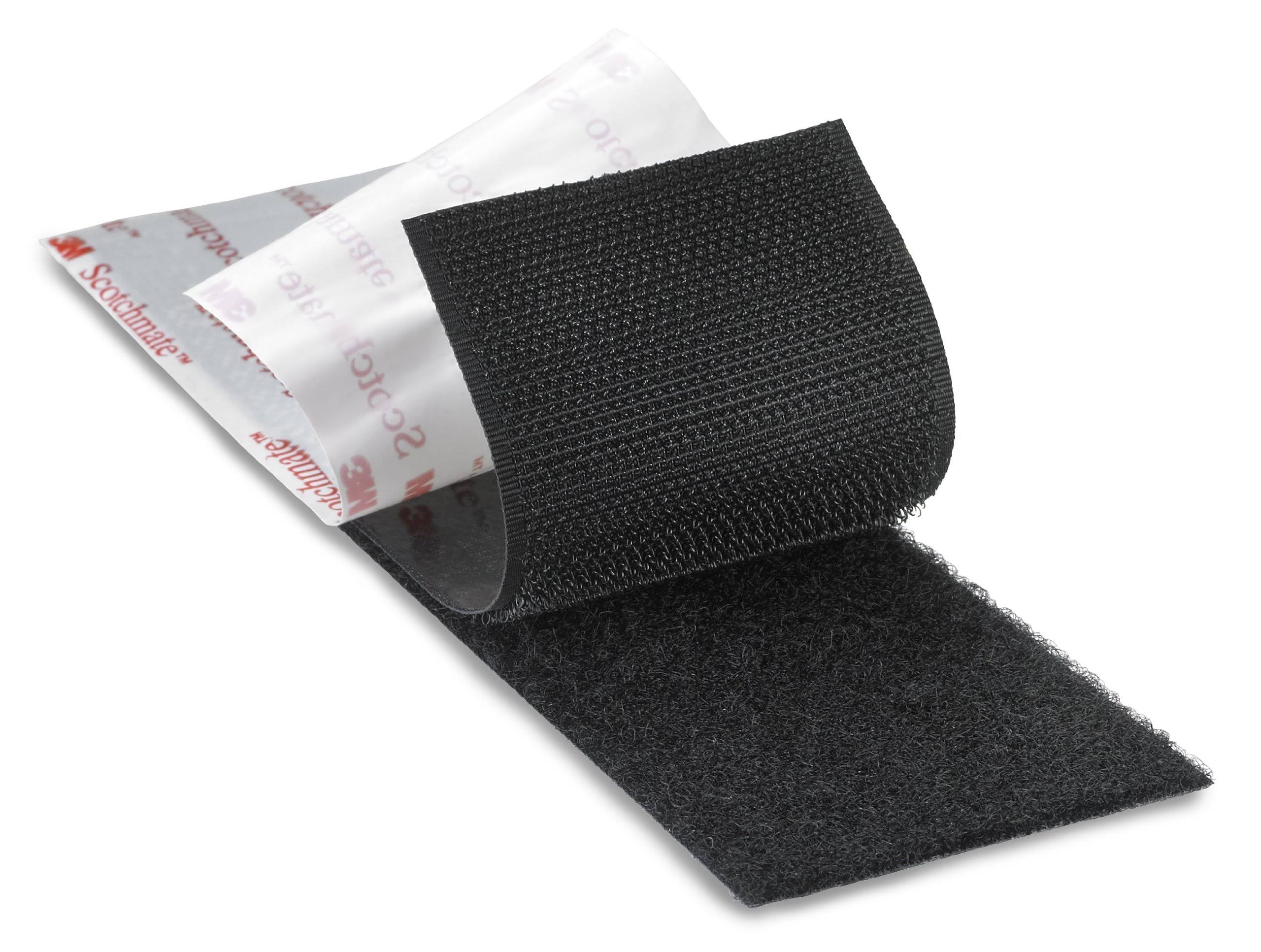 3M Flame Resistant Loop Fastener SJ3518FR, Black, 1 in x 50 yd